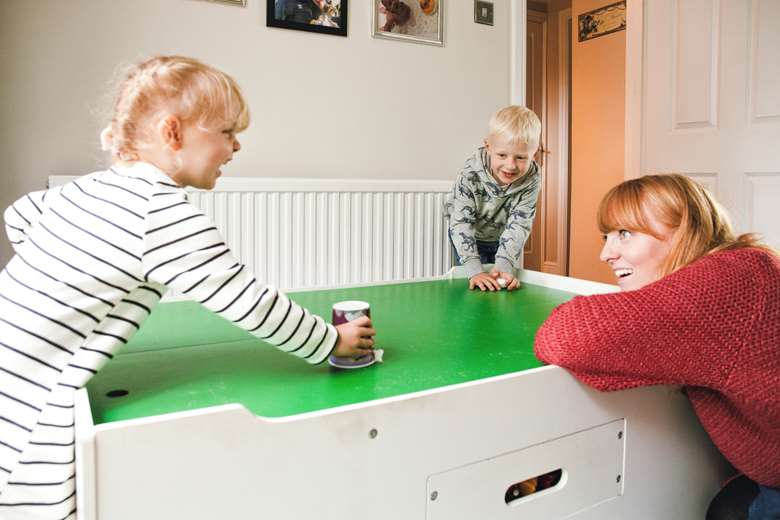 Daisy Upton creates quick, exciting learning games with everyday objects from around the house.