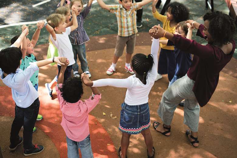Circle time often involves games and activities to engage the whole group