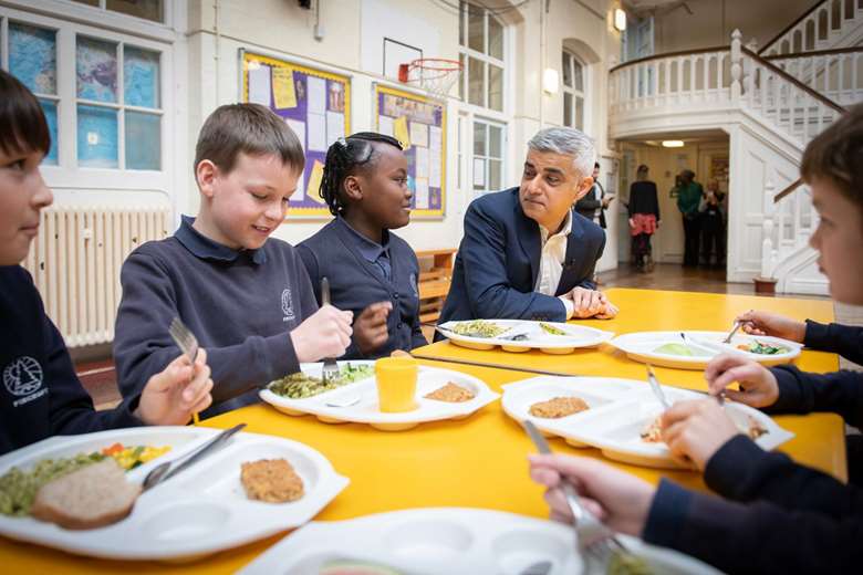 Sadiq Khan visited his old school Fircroft Primary, in Tooting, on 20 February PHOTO Mayor of London