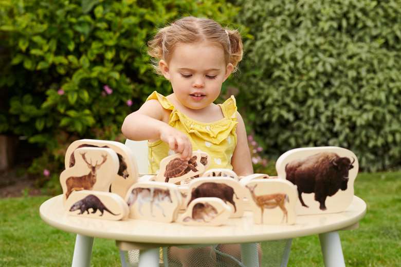 Give children's imaginations free rein with TickT's Wooden Forest Animals.