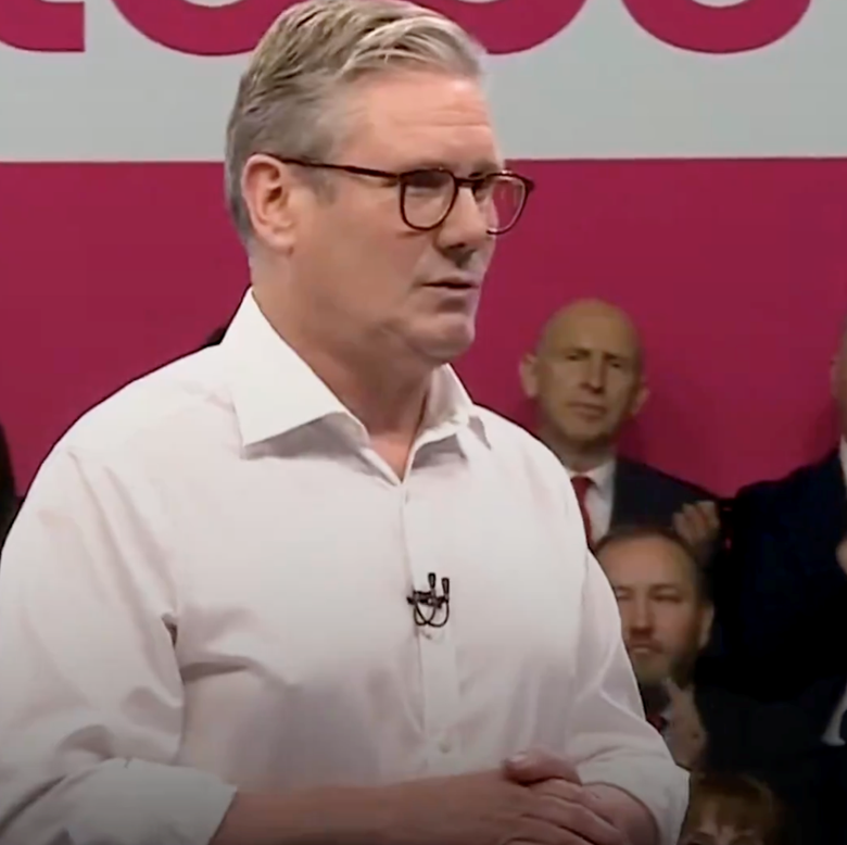 Keir Starmer setting out Labour' s six pledges in a speech on 16 May 2024 PHOTO Labour/ X
