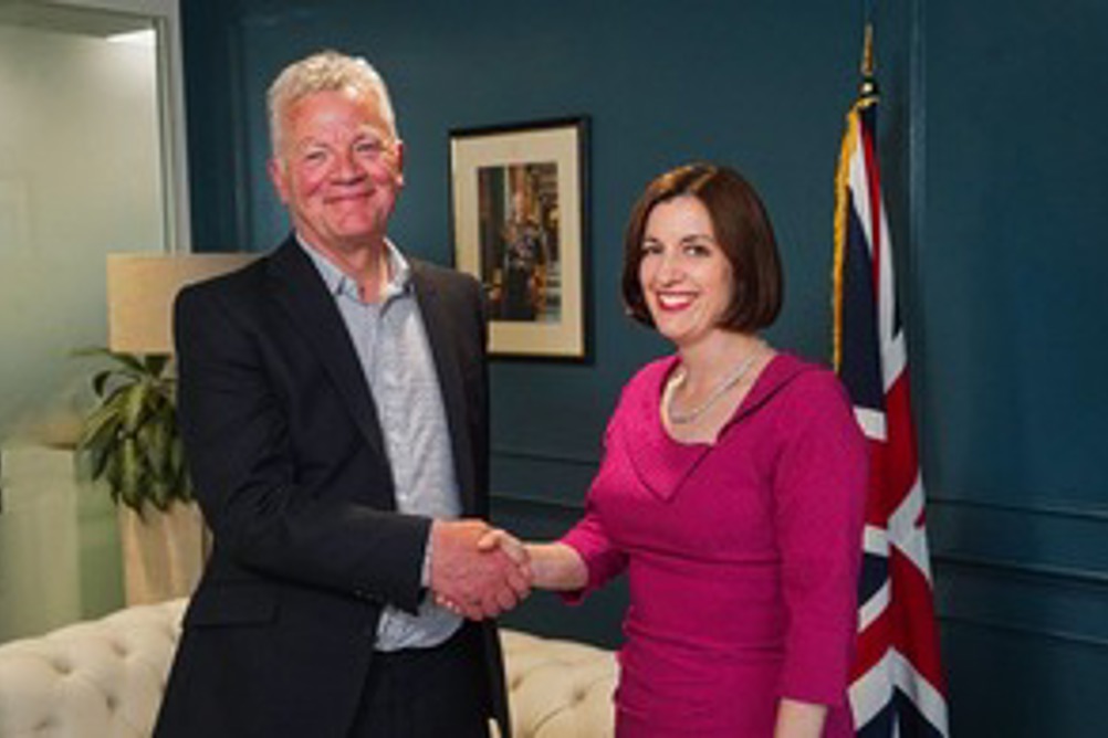 The education secretary with Sir Kevan Collins who will advise the DfE on school standards, PHOTO: GOV.UK